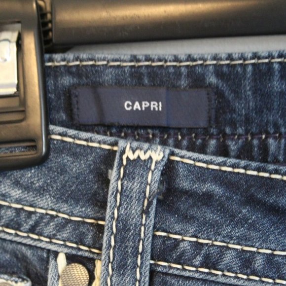 VIGOSS Capri Heritage Fit Jeans Thick Stitch Women's Size 16 H12054 - Picture 5 of 12